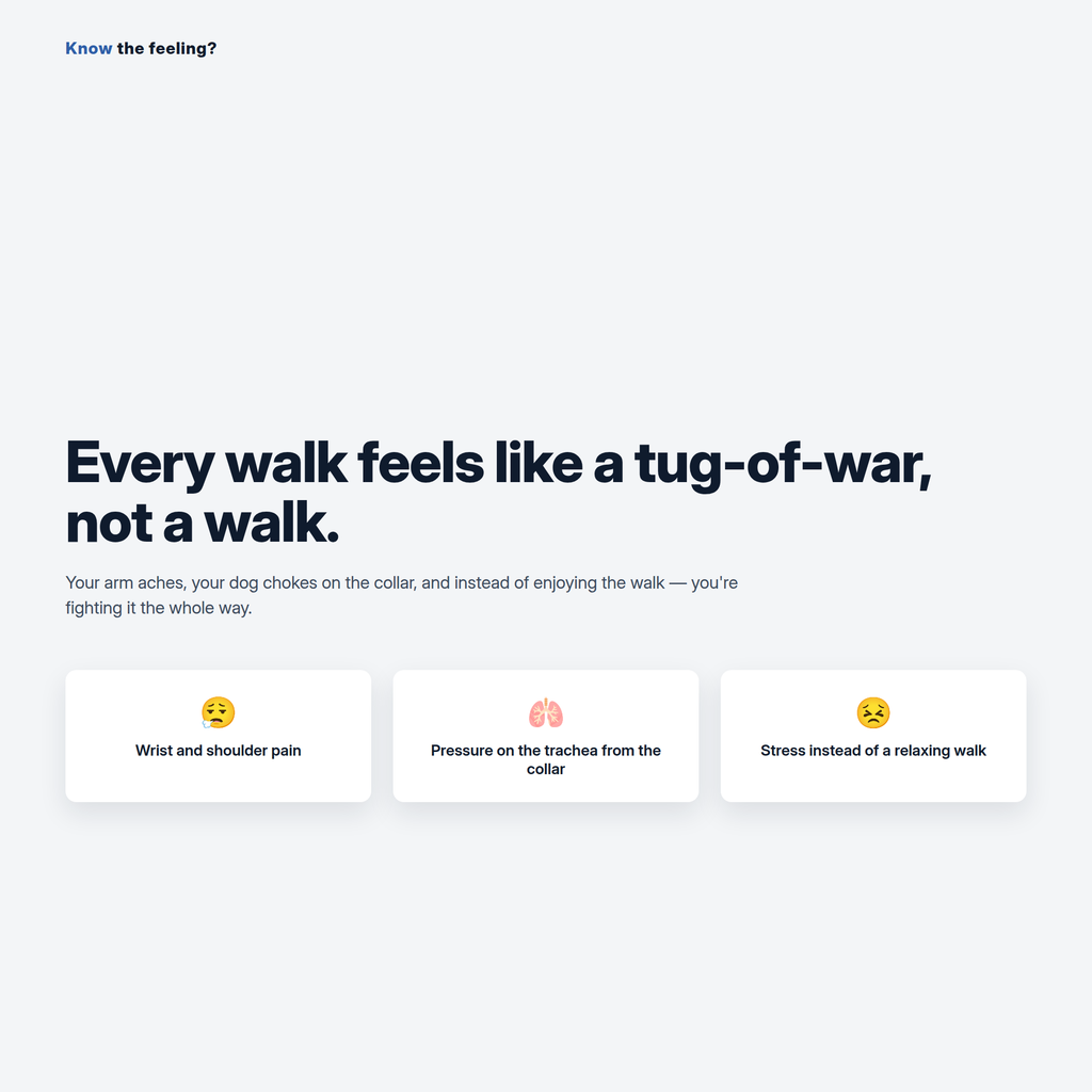 The daily tug-of-war on walks
